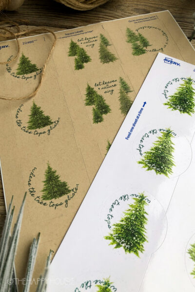 Free Printable Christmas Gift Tags with Avery Sticker Labels | The ...