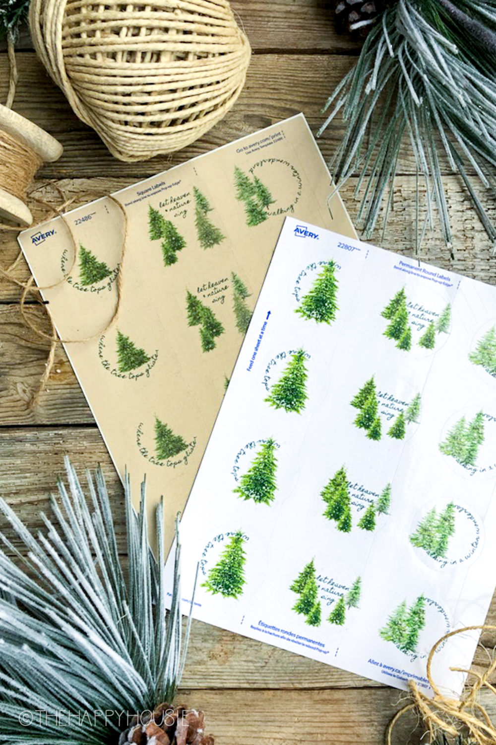 Free Printable Christmas Gift Tags with Avery Sticker Labels