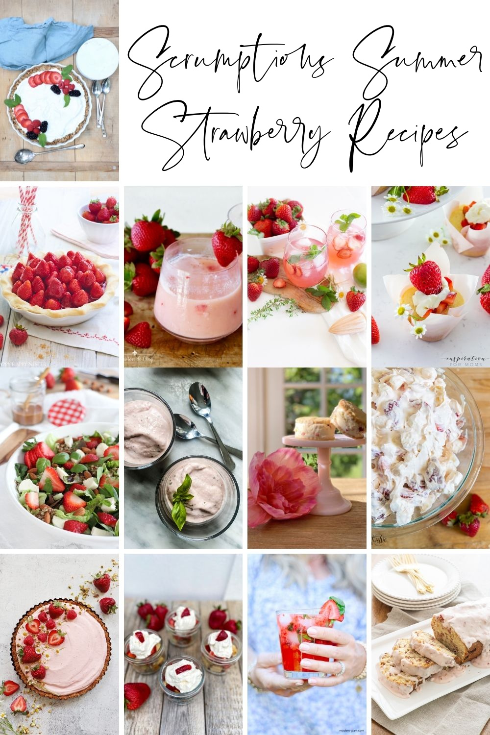 Scrumptious Summer Strawberry Recipes poster.