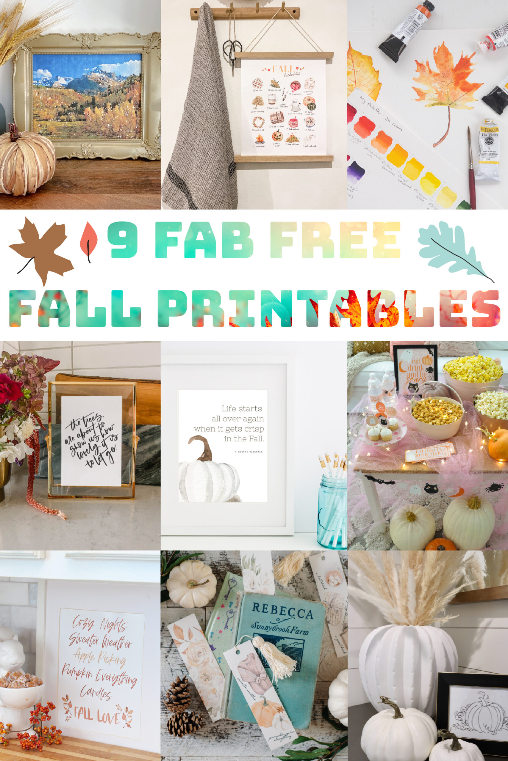 9 FAb Free Fall Printables.