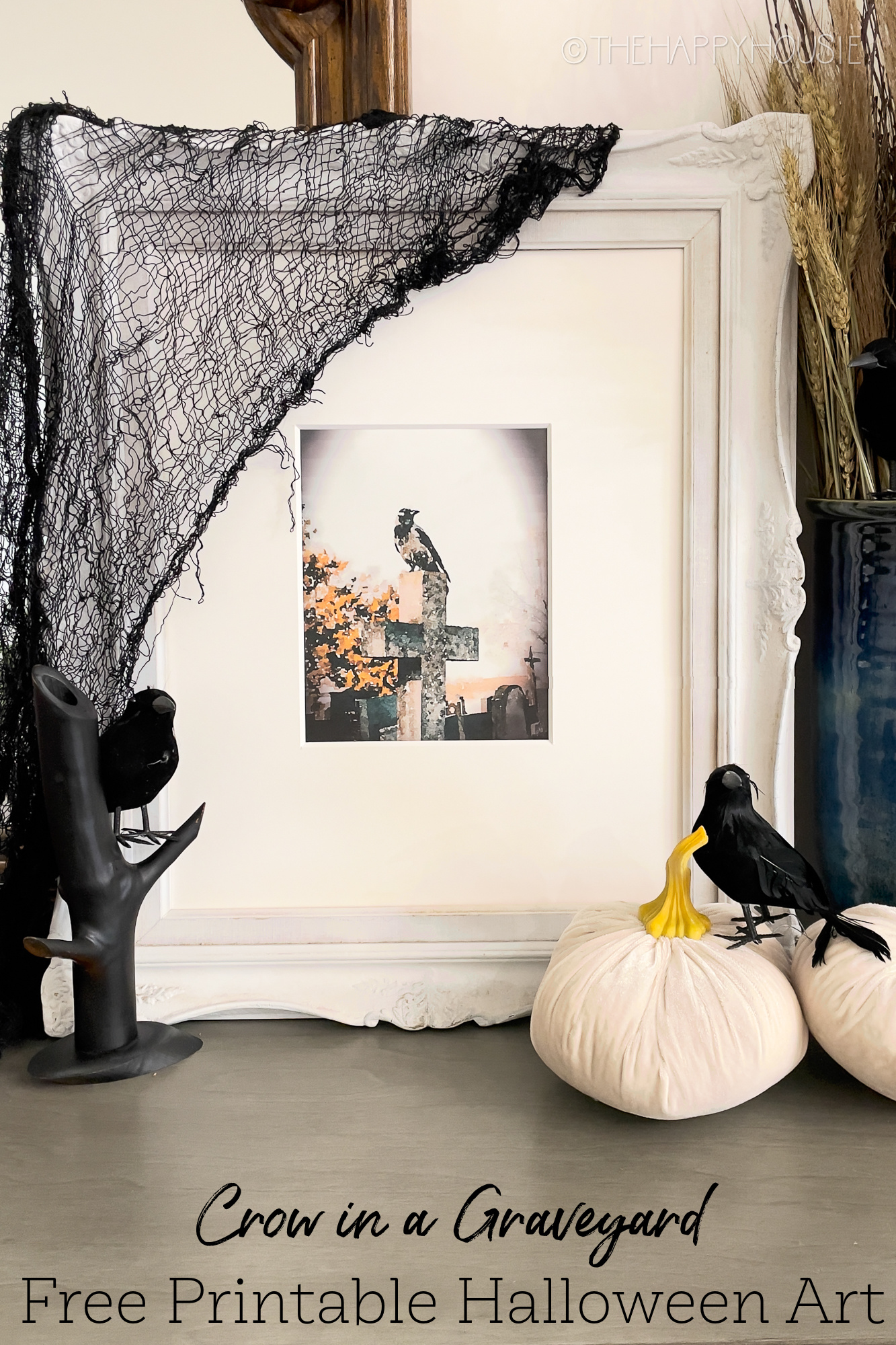 image showing a piece of free printable Halloween art