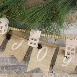 Christmas Mantel Decorating Ideas: Our Snowy Rustic Natural Christmas ...