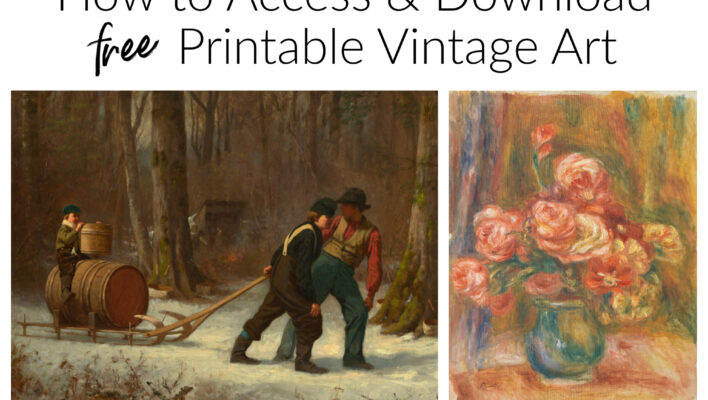 How to Access and Download Vintage Paintings to Print as Art