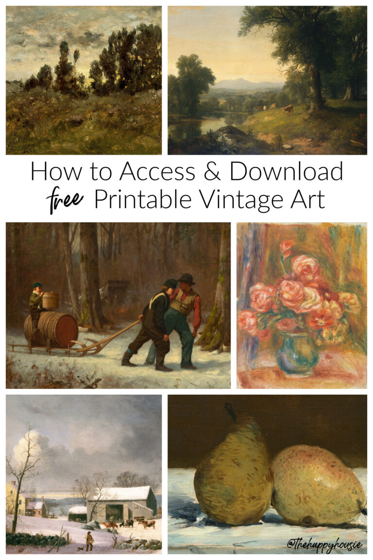How to Access and Download Vintage Paintings to Print as Art