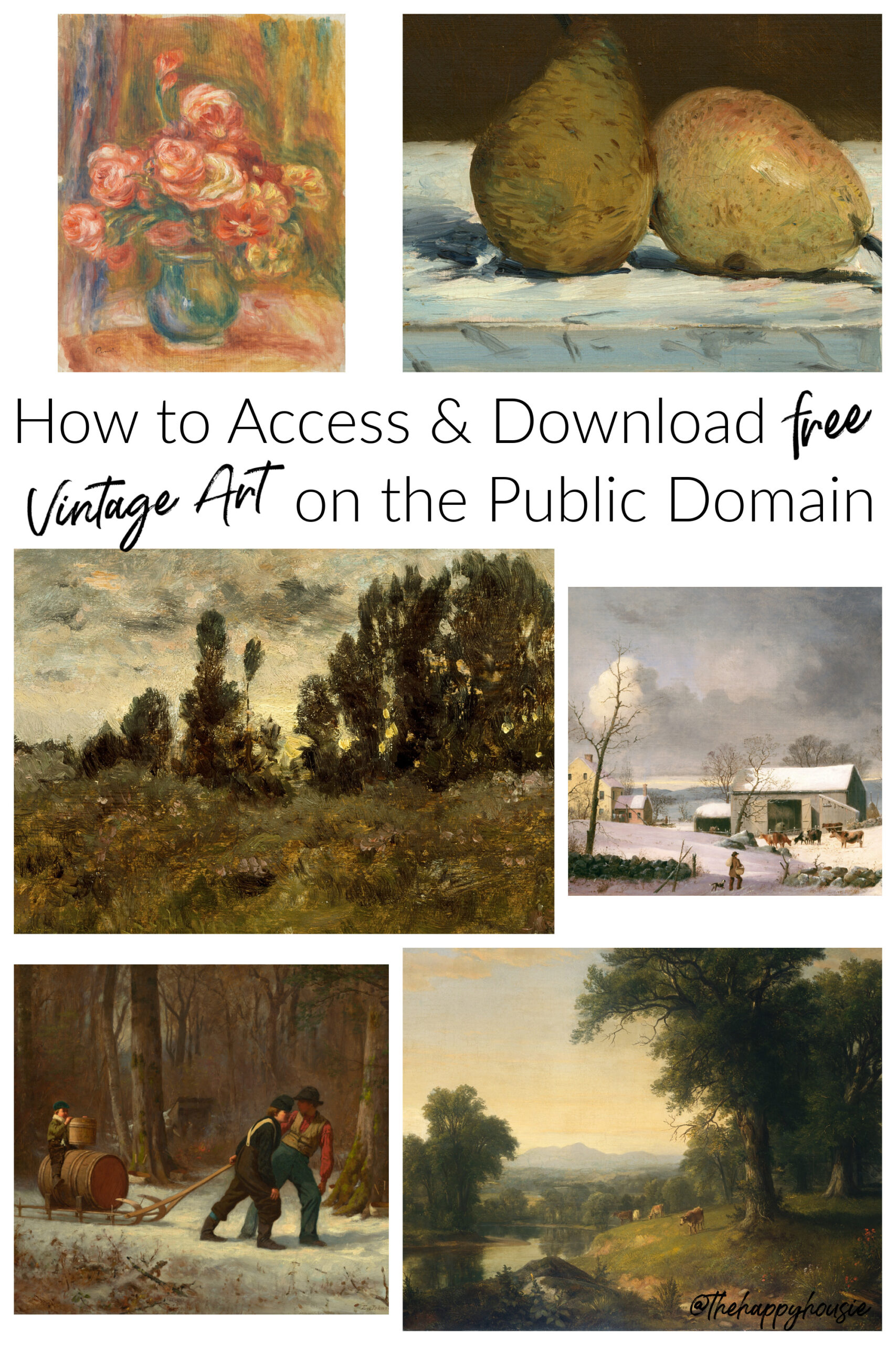 How To access & download free vintage art poster.