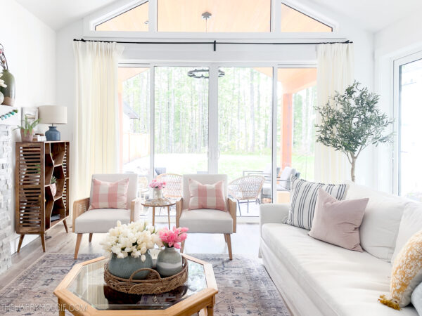 Spring Home Decor in our Living Room | The Happy Housie