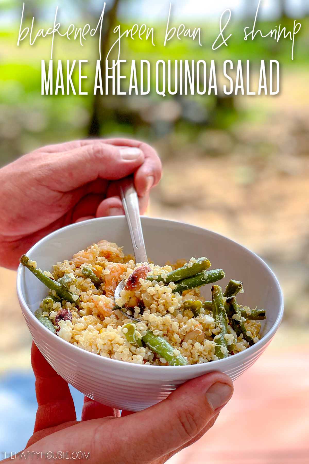Make Ahead Quinoa Salad poster.